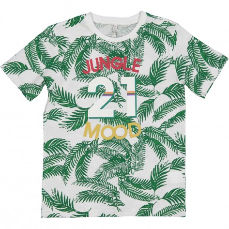 Camiseta jungle hojas