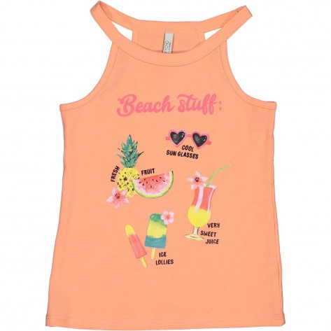 Camiseta coral frutas