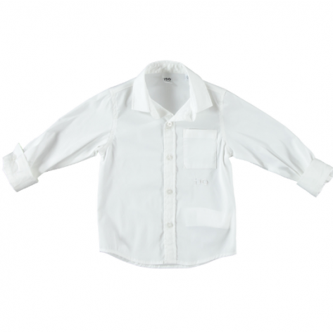 Camisa básica manga larga blanca