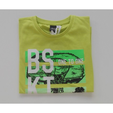 Camiseta manga corta verde "BSKT"