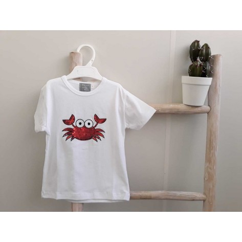 Camiseta niño cangrejo