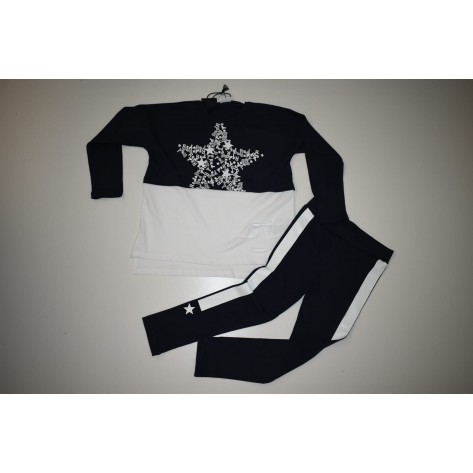 Conjunto  leggins + camiseta estrella marino