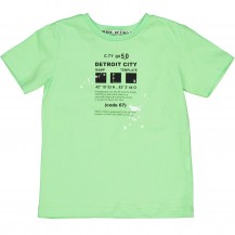 Camiseta destroit verde fluor