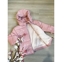 Abrigo metalizado rosa