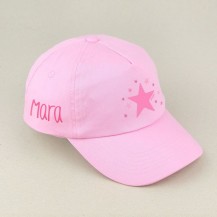 Gorra junior estrella rosa personalizada