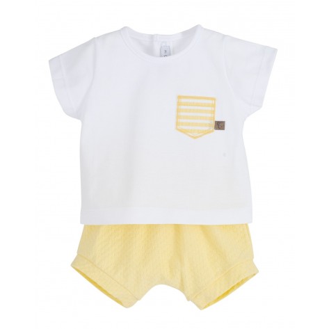 Conjunto pololo frisa amarillo