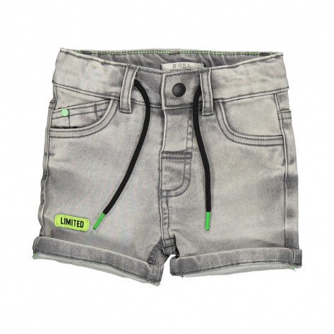 Pantalón corto gris desgastado limited