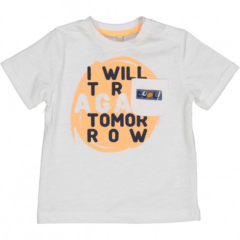 Camiseta tomor blanca y coral