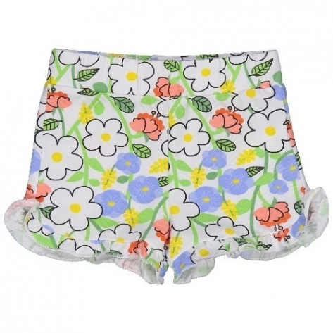 Short flores algodón