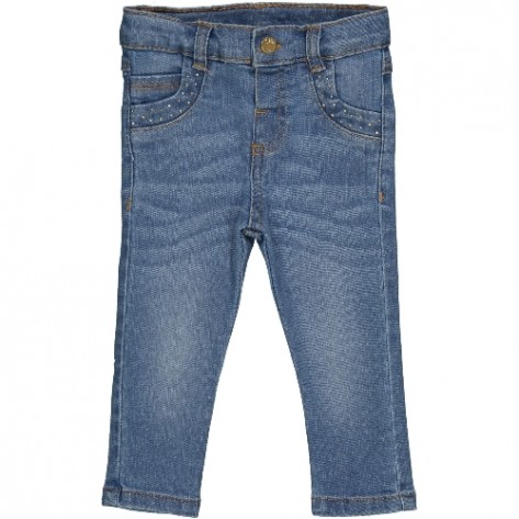 Denim claro strass