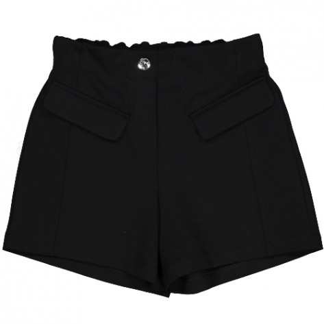 Short negro solapas