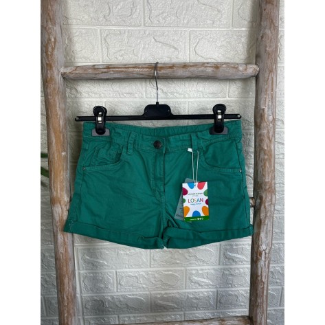 Short vaquero verde losan