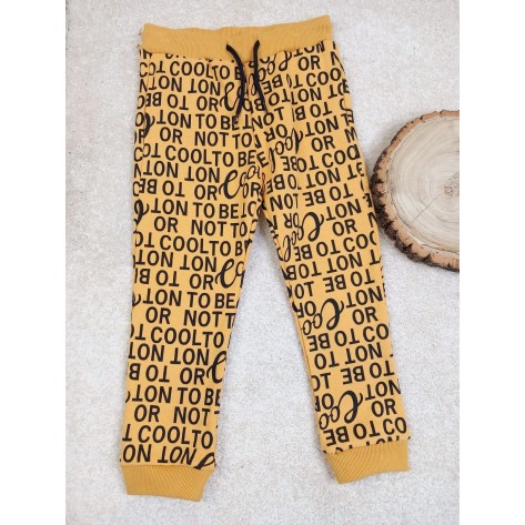 Pantalón letras mostaza