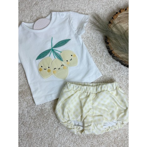Conjunto bombacho limones