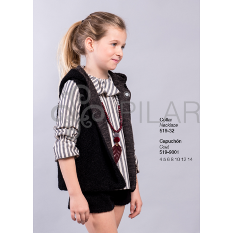 Collar bicolor burdeos