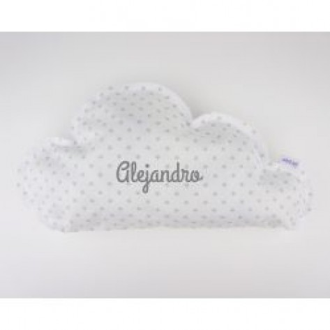 Handmade Custom Gray Cloud Cushion
