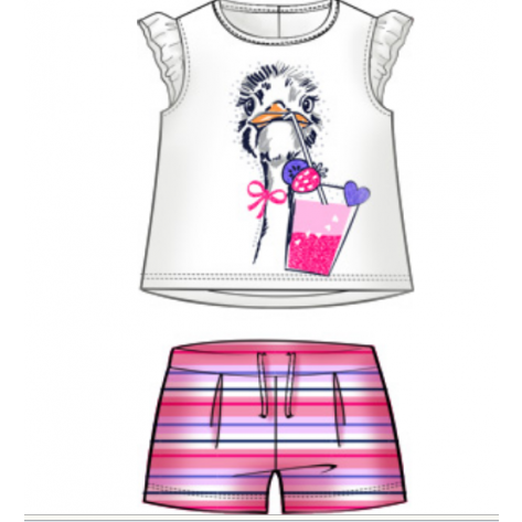 Conjunto bebé camiseta + short multiculor