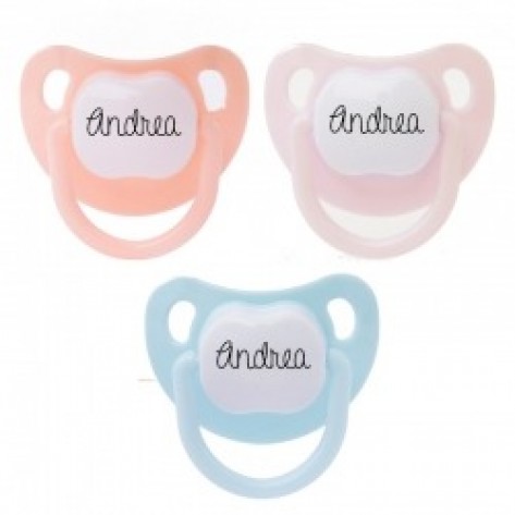 Pack 3 personalized baby pacifiers