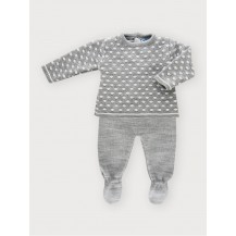 Conjunto polaina miguel gris
