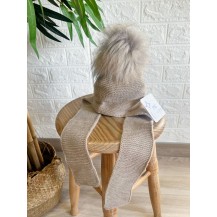 Gorro aviador tira ancha camel