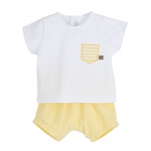 Conjunto pololo frisa amarillo