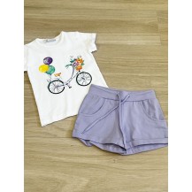 Conjunto bici lila