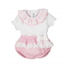 Conjunto pololo caléndula rosa