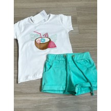 Conjunto cóctel verde