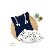 Conjunto dos piezas margaritas marino