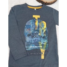 Camiseta manga larga gris Metropolitan 