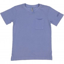 Camiseta azulada tejido polo