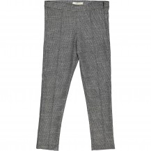 Pantalón pata de gallo negro y plata