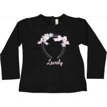 Camiseta lovely negra