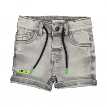 Pantalón corto gris desgastado limited