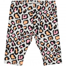 Leggins bebé print naranja y rosa