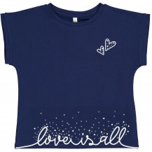 Camiseta marino corazones strass
