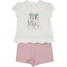 Conjunto perritos lila