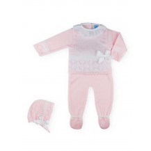 Conjunto tres piezas Nerea rosa