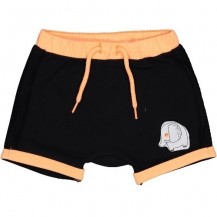 Pantalón corto negro elefante