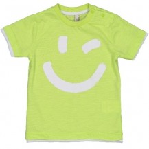 Camiseta cara verde manzana
