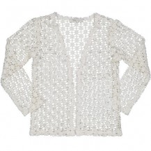 Chaqueta flores crochet