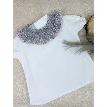 Camisa blanca cuello liberty