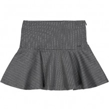 Falda rayas gris