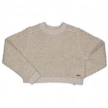 Jersey corto beige y dorado