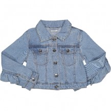 Cazadora denim volantes