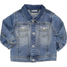 Cazadora denim clara bebé