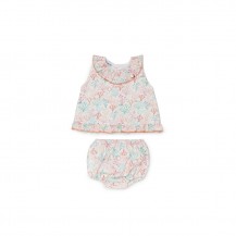 Conjunto braga corales rosa empolvado
