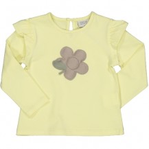 Camiseta amarilla flor