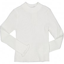 Jersey punto básico canalé blanco