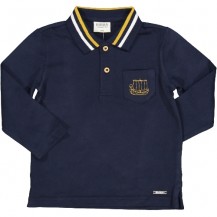 Polo marino rayas mostaza
